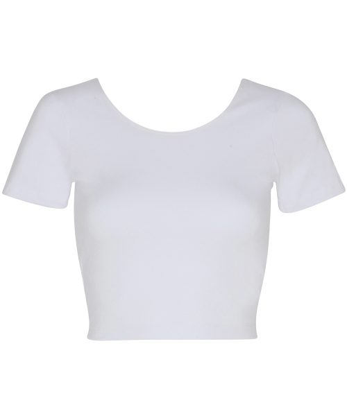 Cotton Spandex Jersey crop tee (RSA8380)