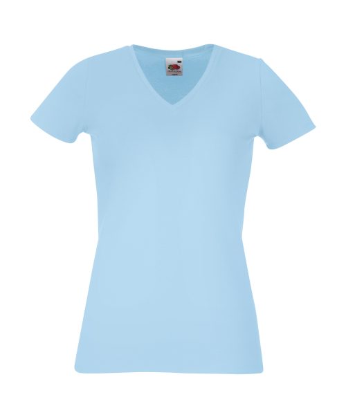 Lady-fit v-neck tee