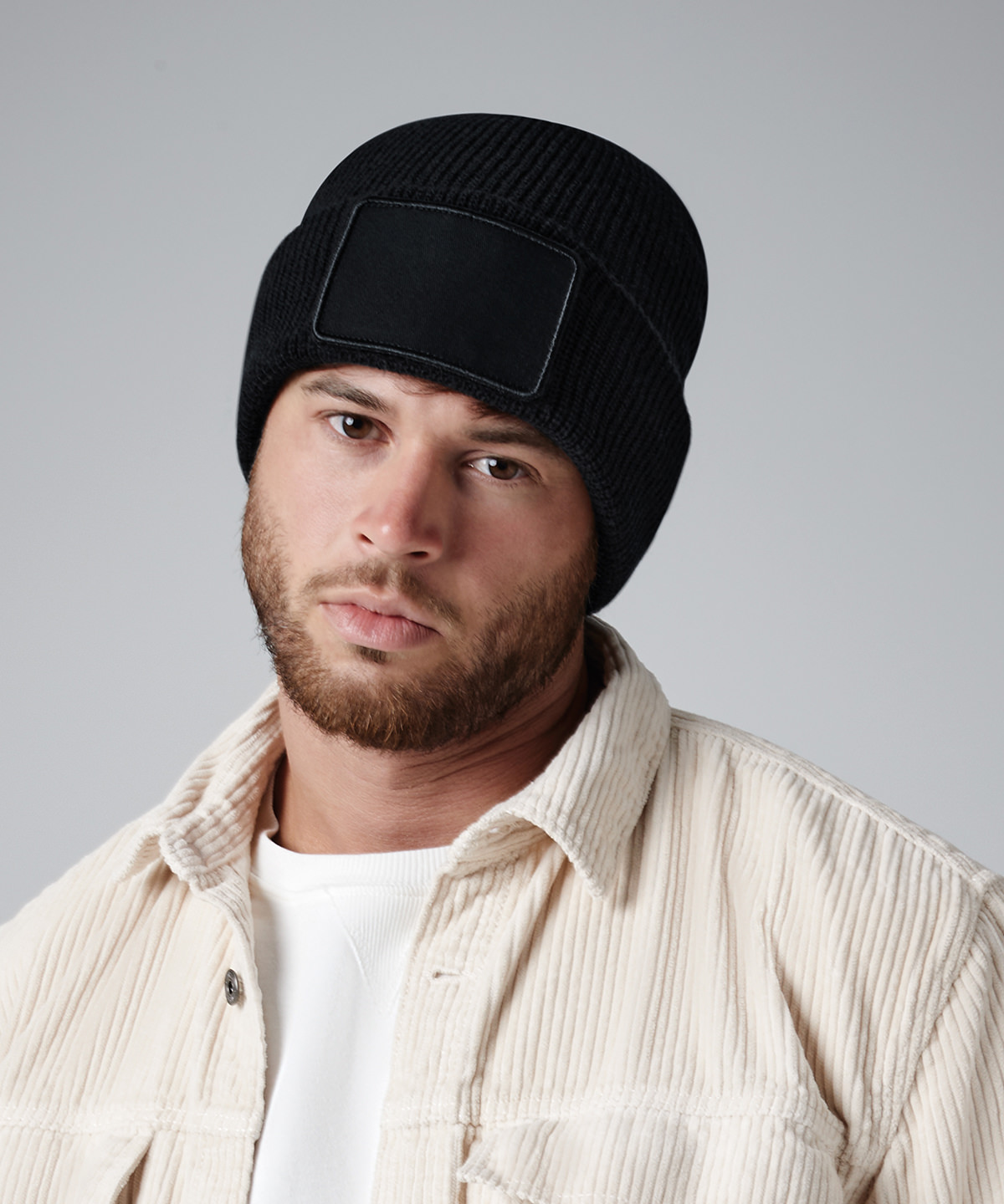 Removable patch Thinsulate beanie 1 Removable patch Thinsulate beanie