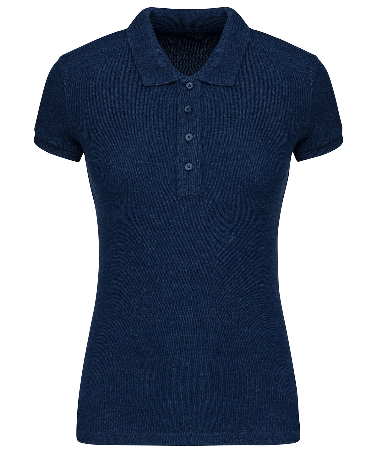Ladies organic piqué short-sleeved polo shirt