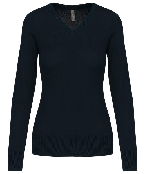 Ladies' V-neck jumper