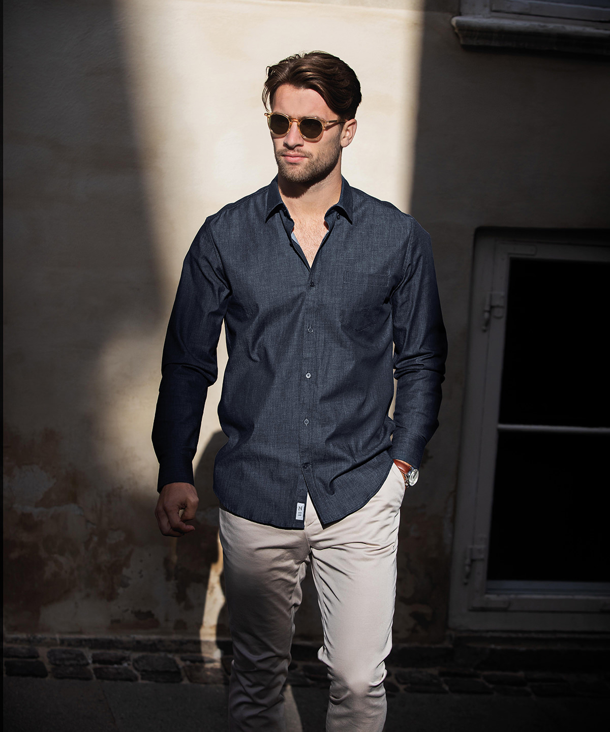 Torrance modern fit raw and stylish denim shirt