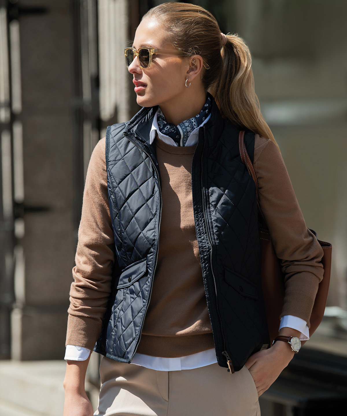 Womens Camden diamond quilted gilet