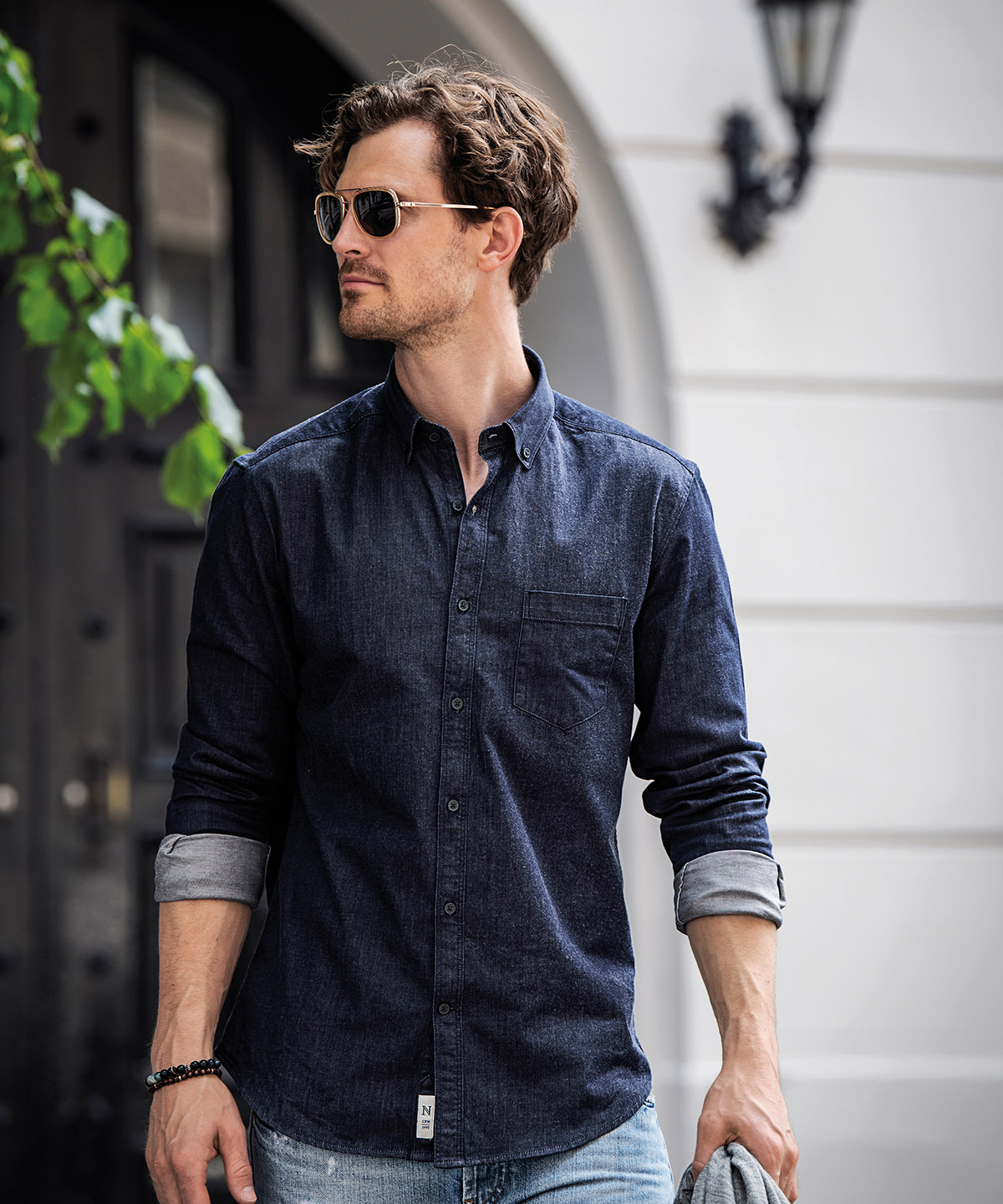 Torrance slim fit raw and stylish denim shirt