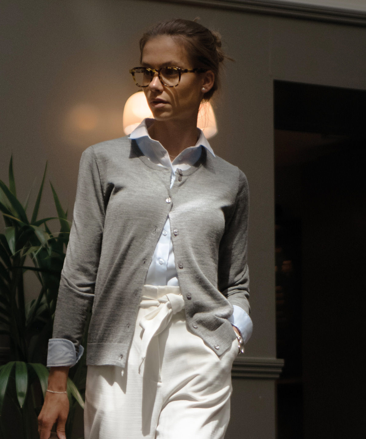 Womens Phoenix luxurious merino blend cardigan
