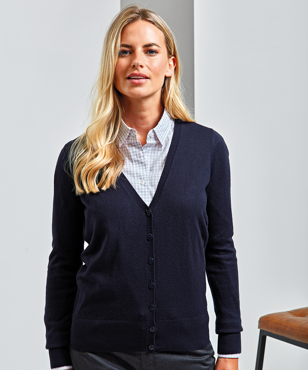 Women’s ‘essential’ acrylic cardigan 1 Women's 'essential' acrylic cardigan