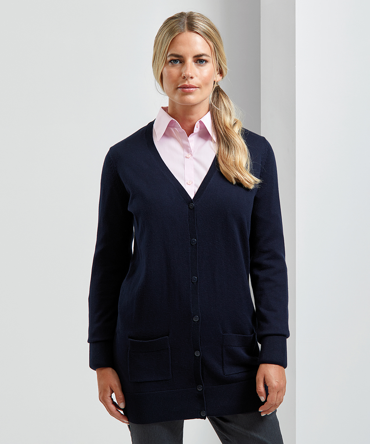 Women’s longline knitted cardigan 1 Women's longline knitted cardigan