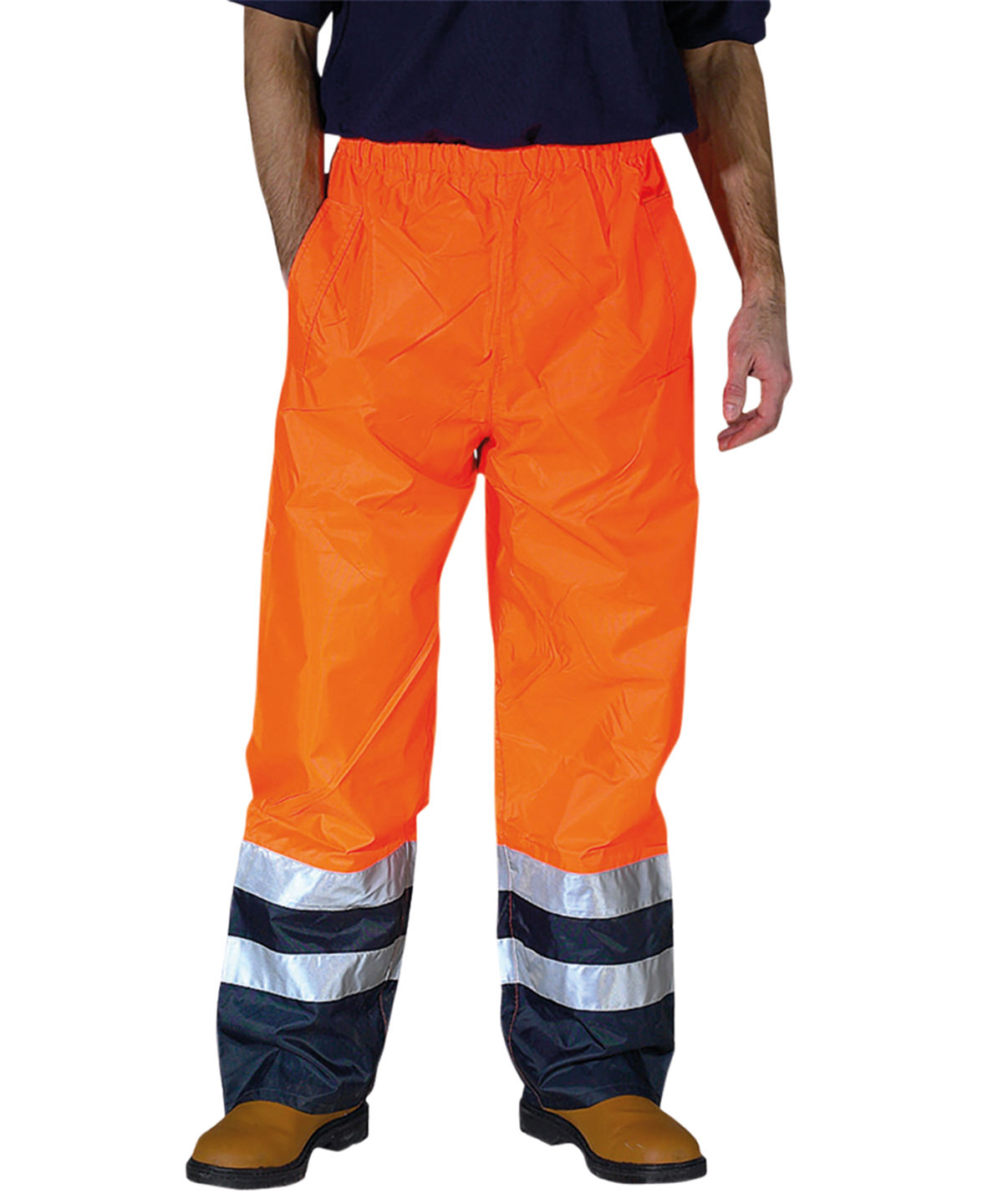 Hi-vis waterproof overtrousers (HVS463) 1 Hi-vis waterproof overtrousers (HVS463)