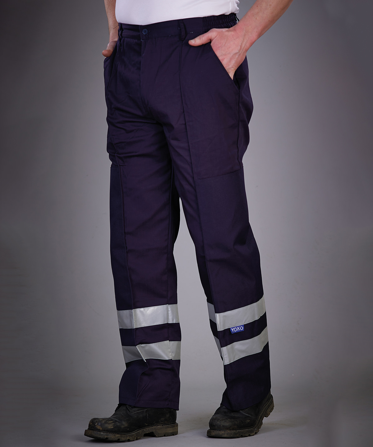 Reflective polycotton ballistic trousers (BS015T) 1 Reflective polycotton ballistic trousers (BS015T)